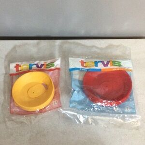 NWT Tervis Cup Lids - Yellow and Red